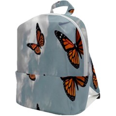 Aesthetic Butterfly , Butterflies, Nature, Zip Up Backpack by nateshop