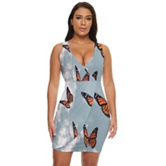 Aesthetic Butterfly , Butterflies, Nature, Draped Bodycon Dress by nateshop