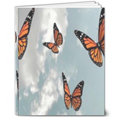 Aesthetic Butterfly , Butterflies, Nature, 8  X 10  Softcover Notebook by nateshop