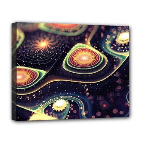 Psychedelic Trippy Abstract 3d Digital Art Deluxe Canvas 20  X 16  (stretched) by Bedest