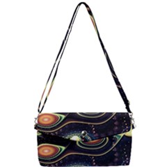 Psychedelic Trippy Abstract 3d Digital Art Removable Strap Clutch Bag by Bedest