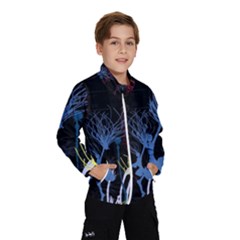 Art Design Graphic Neon Tree Artwork Kids  Windbreaker