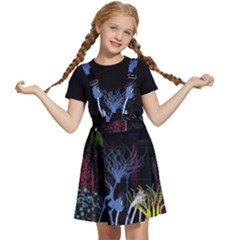 Art Design Graphic Neon Tree Artwork Kids  Apron Dress by Bedest