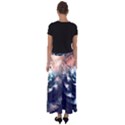 Blue And Brown Flower 3d Abstract Fractal Flared Maxi Skirt View2