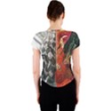 Left And Right Brain Illustration Splitting Abstract Anatomy Crew Neck Crop Top View2