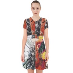 Left And Right Brain Illustration Splitting Abstract Anatomy Adorable In Chiffon Dress by Bedest