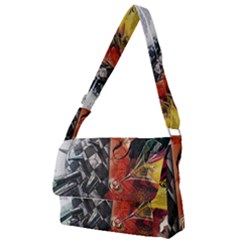 Left And Right Brain Illustration Splitting Abstract Anatomy Full Print Messenger Bag (s) by Bedest