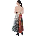 Left And Right Brain Illustration Splitting Abstract Anatomy Tie Back Maxi Dress View2