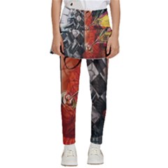 Left And Right Brain Illustration Splitting Abstract Anatomy Kids  Skirted Pants by Bedest