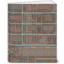 Digital Art Moog Music Synthesizer Vintage 8  x 10  Softcover Notebook View1