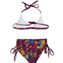 Psychedelic Digital Art Colorful Flower Abstract Multi Colored Kids  Classic Bikini Set View2