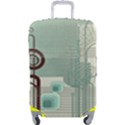 Green Red And White Line Digital Abstract Art Luggage Cover (Large) View1