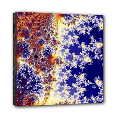 Psychedelic Colorful Abstract Trippy Fractal Mandelbrot Set Mini Canvas 8  X 8  (stretched) by Bedest