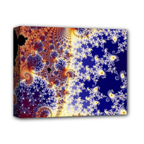 Psychedelic Colorful Abstract Trippy Fractal Mandelbrot Set Deluxe Canvas 14  X 11  (stretched) by Bedest