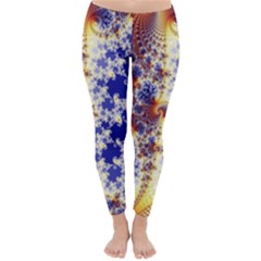 Psychedelic Colorful Abstract Trippy Fractal Mandelbrot Set Classic Winter Leggings