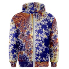 Psychedelic Colorful Abstract Trippy Fractal Mandelbrot Set Men s Zipper Hoodie