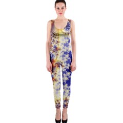 Psychedelic Colorful Abstract Trippy Fractal Mandelbrot Set One Piece Catsuit by Bedest