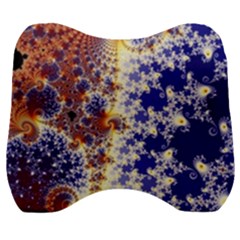 Psychedelic Colorful Abstract Trippy Fractal Mandelbrot Set Velour Head Support Cushion by Bedest