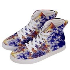 Psychedelic Colorful Abstract Trippy Fractal Mandelbrot Set Men s Hi-top Skate Sneakers by Bedest