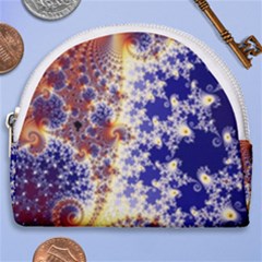 Psychedelic Colorful Abstract Trippy Fractal Mandelbrot Set Horseshoe Style Canvas Pouch by Bedest