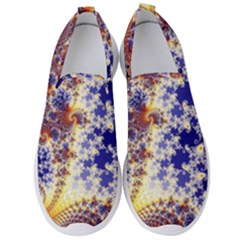 Psychedelic Colorful Abstract Trippy Fractal Mandelbrot Set Men s Slip On Sneakers by Bedest