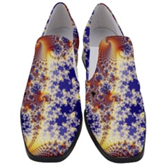 Psychedelic Colorful Abstract Trippy Fractal Mandelbrot Set Women Slip On Heel Loafers by Bedest