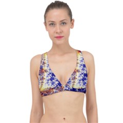 Psychedelic Colorful Abstract Trippy Fractal Mandelbrot Set Classic Banded Bikini Top by Bedest