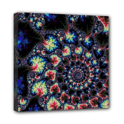 Psychedelic Colorful Abstract Trippy Fractal Mini Canvas 8  X 8  (stretched) by Bedest