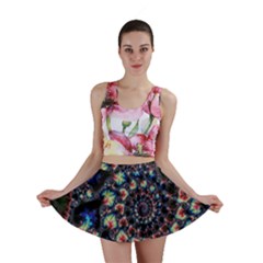 Psychedelic Colorful Abstract Trippy Fractal Mini Skirt by Bedest