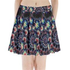 Psychedelic Colorful Abstract Trippy Fractal Pleated Mini Skirt by Bedest