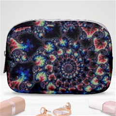 Psychedelic Colorful Abstract Trippy Fractal Make Up Pouch (small) by Bedest