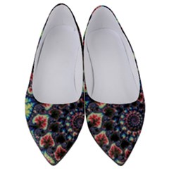 Psychedelic Colorful Abstract Trippy Fractal Women s Low Heels by Bedest