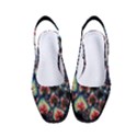 Psychedelic Colorful Abstract Trippy Fractal Women s Classic Slingback Heels View1