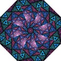 Purple Psychedelic Art Pattern Mosaic Design Fractal Art Golf Umbrellas View2