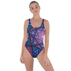 Purple Psychedelic Art Pattern Mosaic Design Fractal Art Bring Sexy Back Swimsuit by Bedest