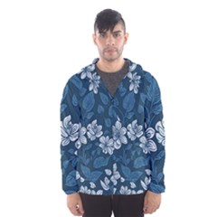 Pattern Flower Nature Men s Hooded Windbreaker