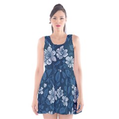 Pattern Flower Nature Scoop Neck Skater Dress by Bedest