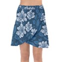 Pattern Flower Nature Wrap Front Skirt View1