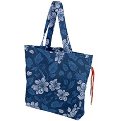 Pattern Flower Nature Drawstring Tote Bag by Bedest