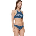 Pattern Flower Nature Banded Triangle Bikini Set View3