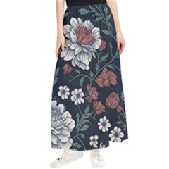 Flower Pattern Maxi Chiffon Skirt by Bedest