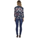 Flower Pattern Women s One-Button 3/4 Sleeve Short Jacket View4