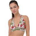 Strawberry Fruit Halter Plunge Bikini Top View1