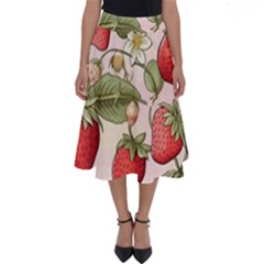 Strawberry Fruit Perfect Length Midi Skirt by Bedest