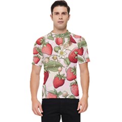 Strawberry Fruit Men s Short Sleeve Rash Guard by Bedest