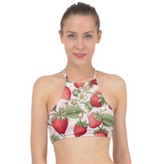 Strawberry Fruit Halter Bikini Top by Bedest