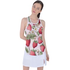 Strawberry Fruit Racer Back Mesh Tank Top by Bedest