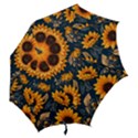 Flower Pattern Spring Hook Handle Umbrellas (Medium) View2