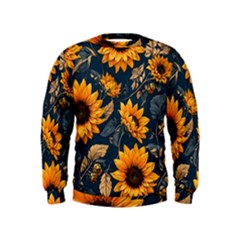 Flower Pattern Spring Kids  Sweatshirt