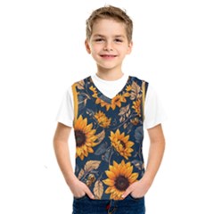 Flower Pattern Spring Kids  Basketball Tank Top by Bedest